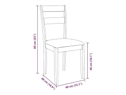 Sillas de comedor con cojines 2uds madera maciza blanco caucho