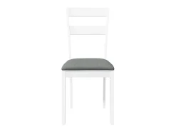 Sillas de comedor con cojines 2uds madera maciza blanco caucho