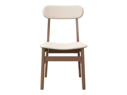 Sillas de comedor con cojines 2 unidades madera maciza marrón caucho