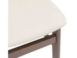 Sillas de comedor con cojines 2 unidades madera maciza marrón caucho
