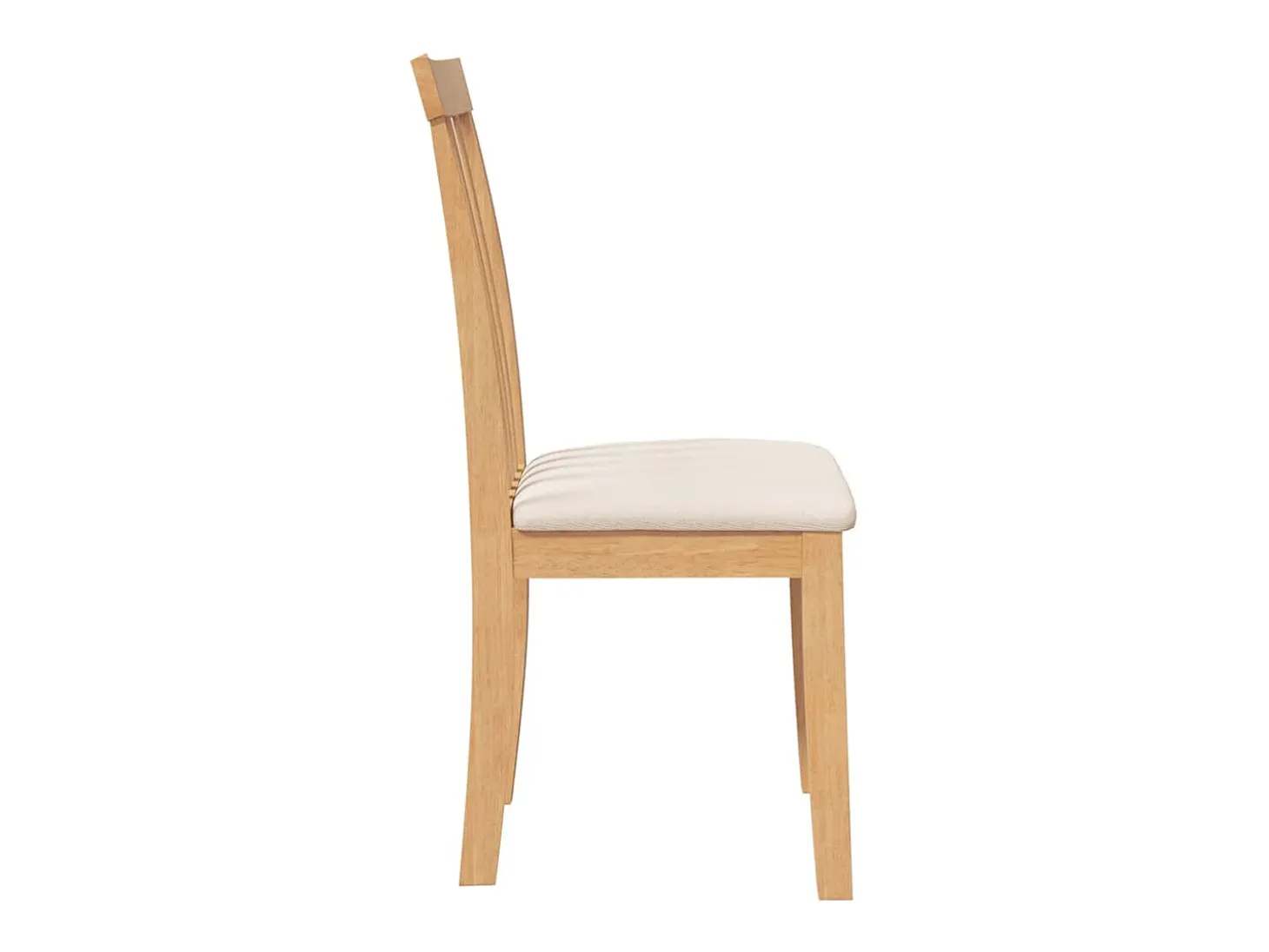 Sillas de comedor con cojines 2unidades madera maciza natural caucho