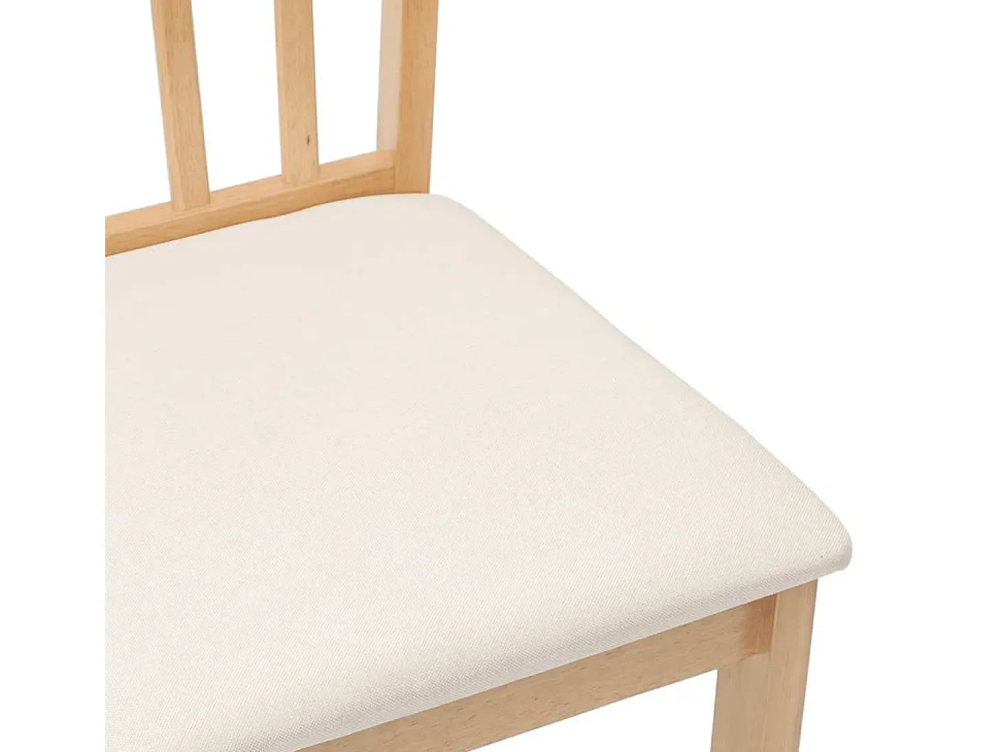 Sillas de comedor con cojines 2unidades madera maciza natural caucho