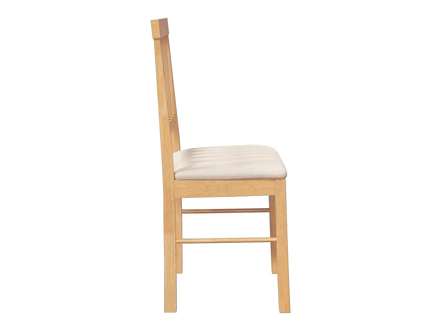 Sillas de comedor con cojines 2 unidades madera maciza caucho