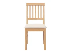 Sillas de comedor con cojines 2 unidades madera maciza caucho