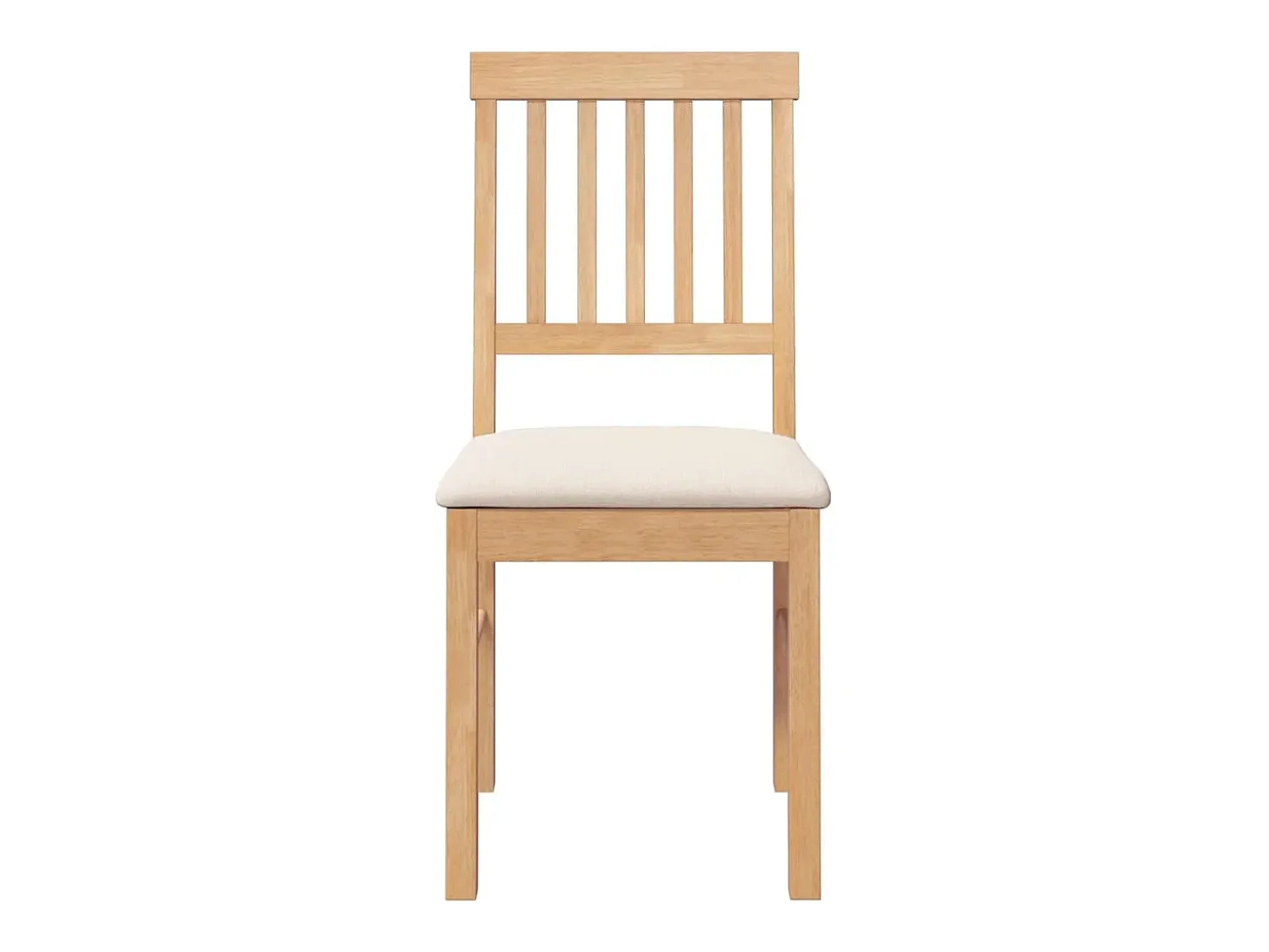 Sillas de comedor con cojines 2 unidades madera maciza caucho