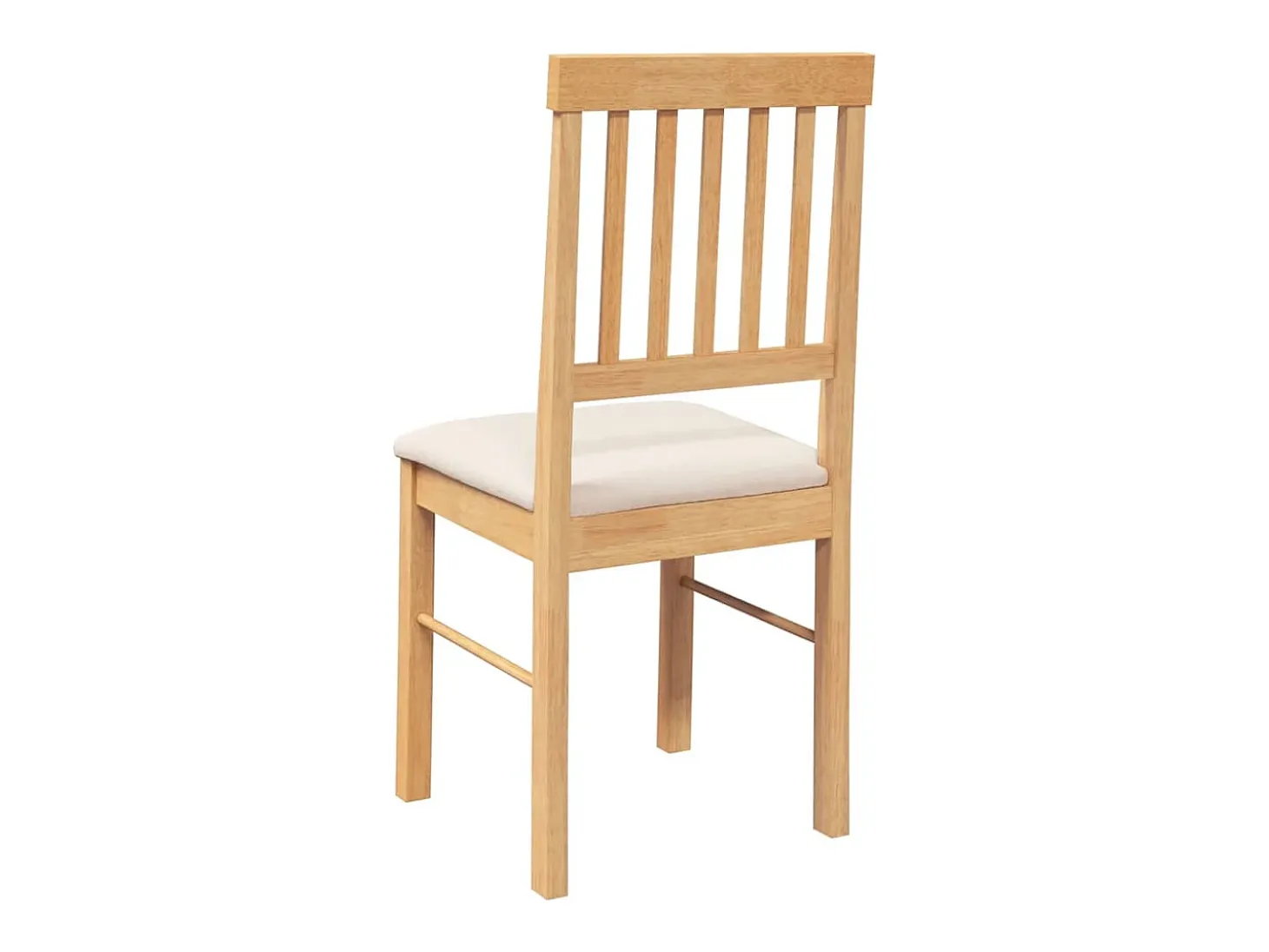 Sillas de comedor con cojines 2 unidades madera maciza caucho