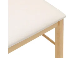 Sillas de comedor con cojines 2 unidades madera maciza caucho