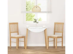 Sillas de comedor con cojines 2 unidades madera maciza caucho
