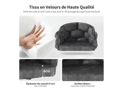 Sillas de comedor de terciopelo de lujo, juego de 2, silla giratoria, rotación de 360°, sillas de comedor con respaldo, gris