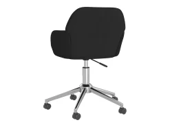 Sillas de comedor giratorias 2 unidades tela negro