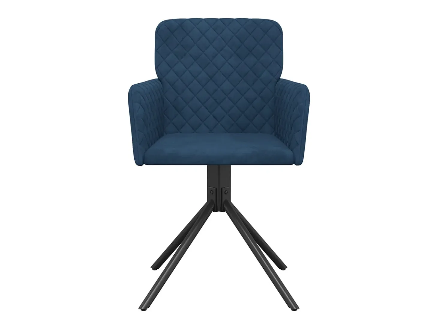 Sillas de comedor giratorias 2 unidades terciopelo azul