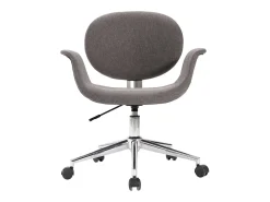 Sillas de comedor giratorias 6 unidades tela gris