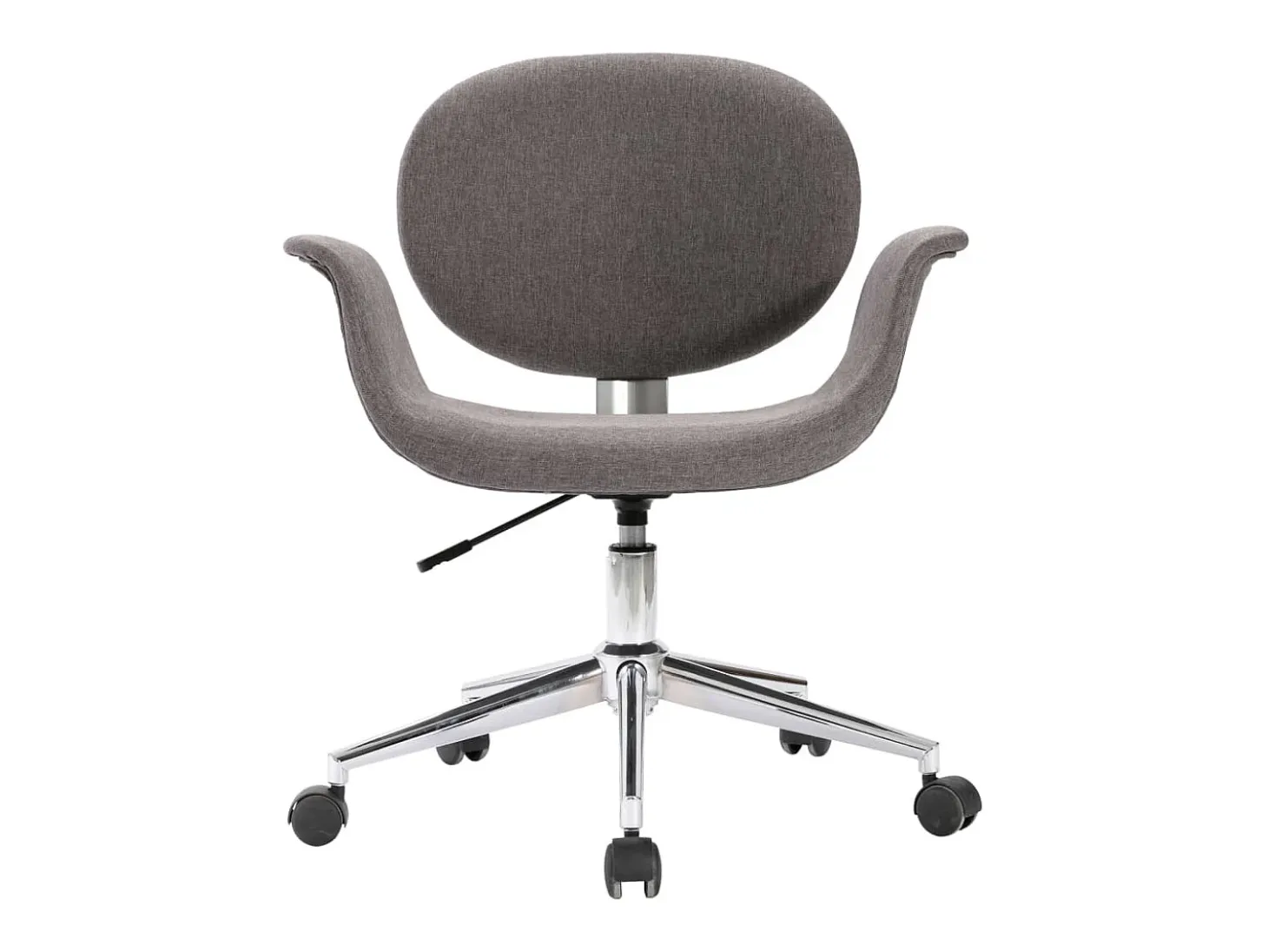 Sillas de comedor giratorias 6 unidades tela gris