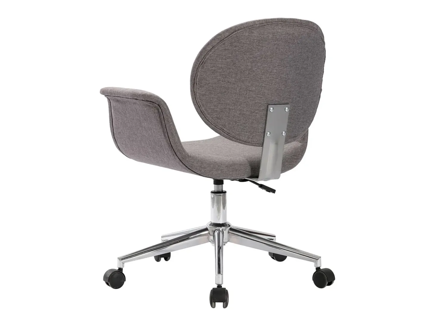 Sillas de comedor giratorias 6 unidades tela gris