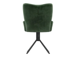 Sillas de comedor giratorias 2 unidades terciopelo verde oscuro