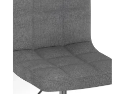 Sillas de comedor giratorias 2 unidades tela gris claro