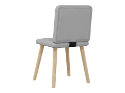 Sillas de comedor giratorias 2 unidades tela gris claro