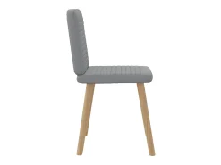 Sillas de comedor giratorias 2 unidades tela gris claro