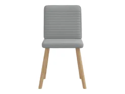 Sillas de comedor giratorias 2 unidades tela gris claro