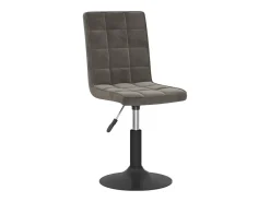 Sillas de comedor giratorias 6 unidades terciopelo gris oscuro