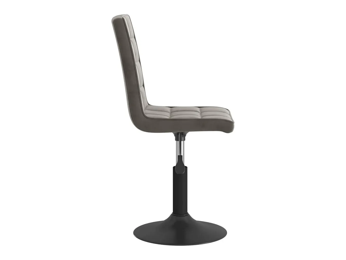 Sillas de comedor giratorias 6 unidades terciopelo gris oscuro