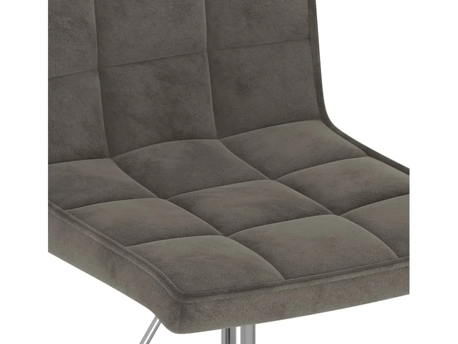 Sillas de comedor giratorias 6 unidades terciopelo gris oscuro