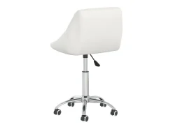 Sillas de comedor giratorias 6 unidades cuero sintético blanco