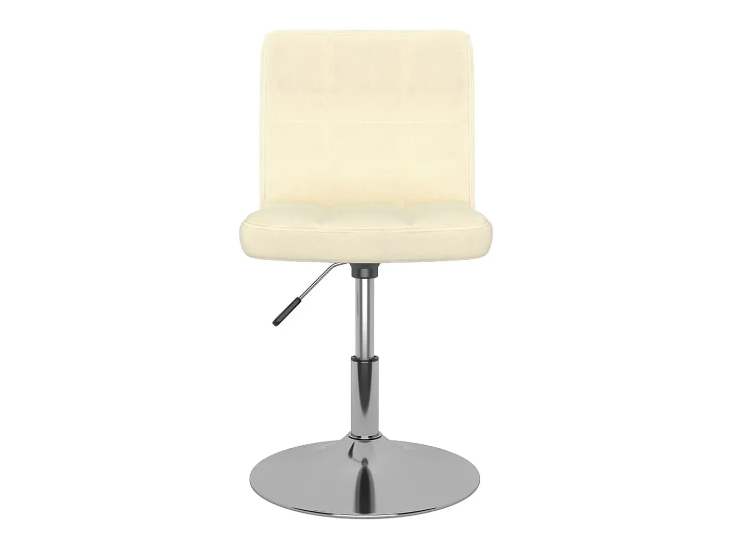 Sillas de comedor giratorias 2 unidades tela color crema