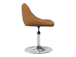 Sillas de comedor giratorias 2 unidades terciopelo marrón