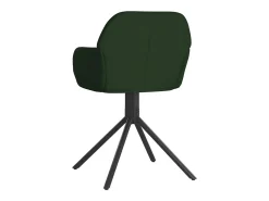 Sillas de comedor giratorias 2 unidades terciopelo verde oscuro