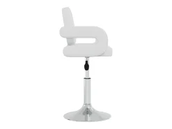 Sillas de comedor giratorias 6 unidades de cuero sintético blanco