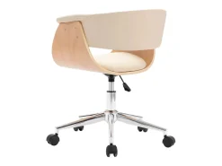Sillas de comedor giratorias 6 unidades cuero sintético crema