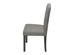 Sillas de comedor giratorias 4 unidades tela gris