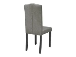 Sillas de comedor giratorias 4 unidades tela gris