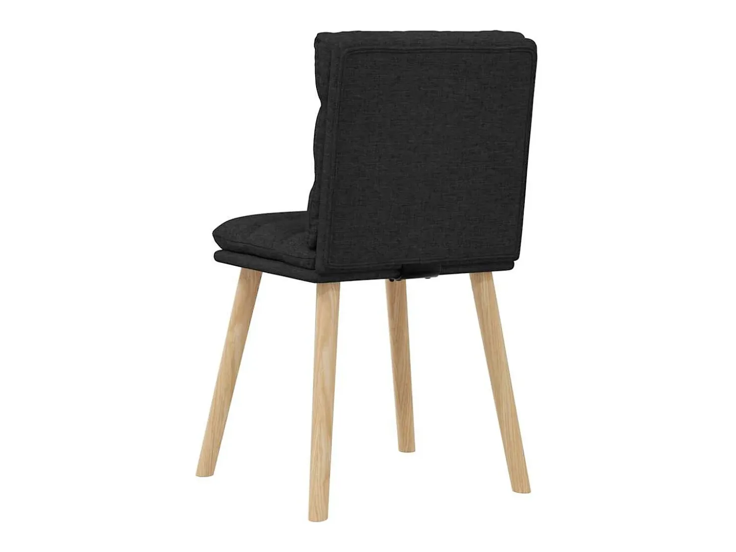 Sillas de comedor giratorias 6 unidades tela negras