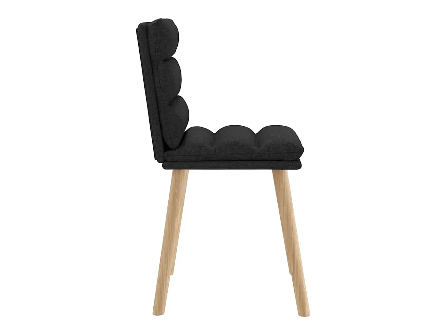 Sillas de comedor giratorias 6 unidades tela negras