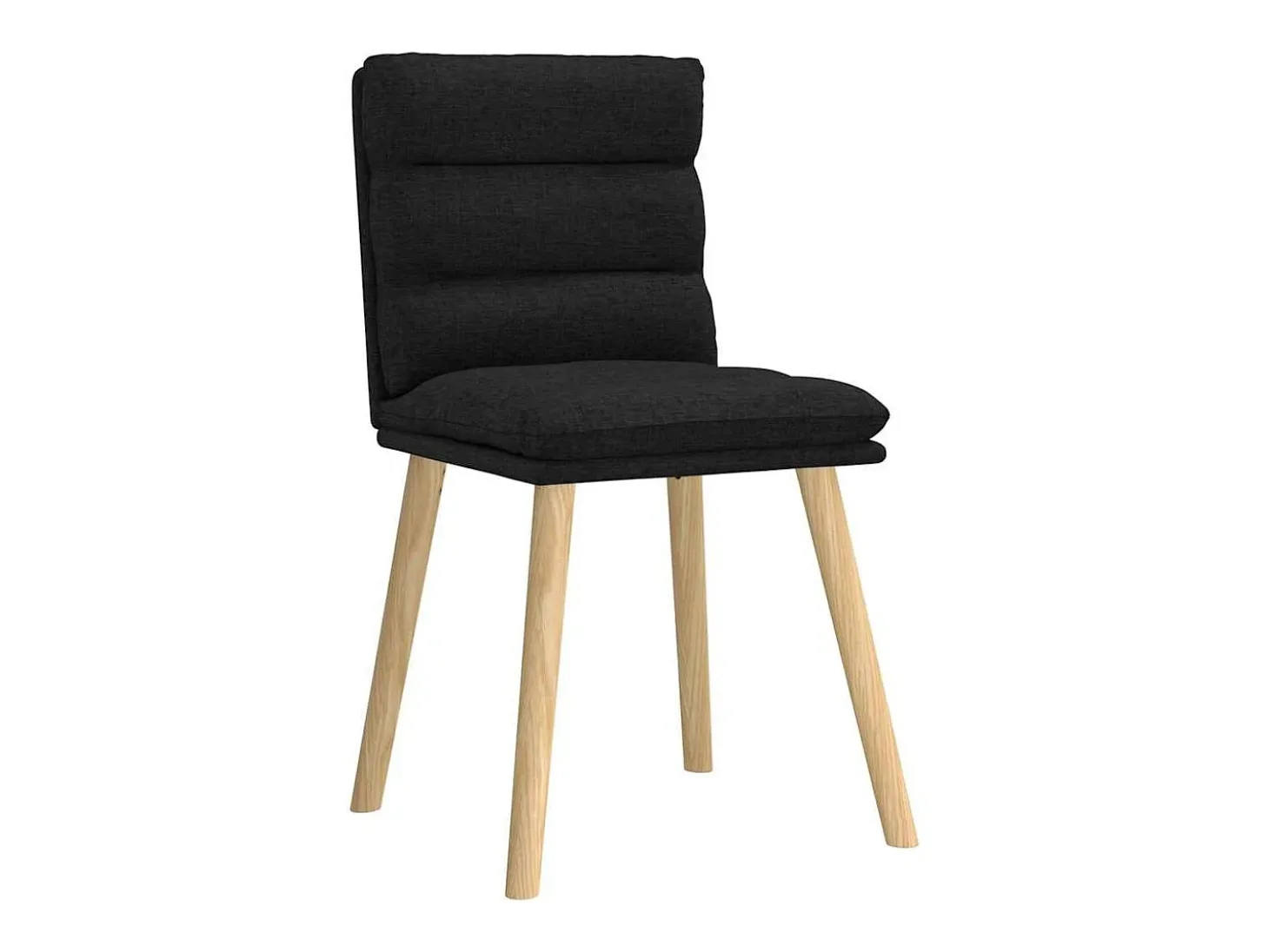 Sillas de comedor giratorias 6 unidades tela negras