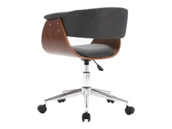 Sillas de comedor giratorias 6 unidades tela gris