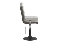 Sillas de comedor giratorias 6 unidades terciopelo gris oscuro