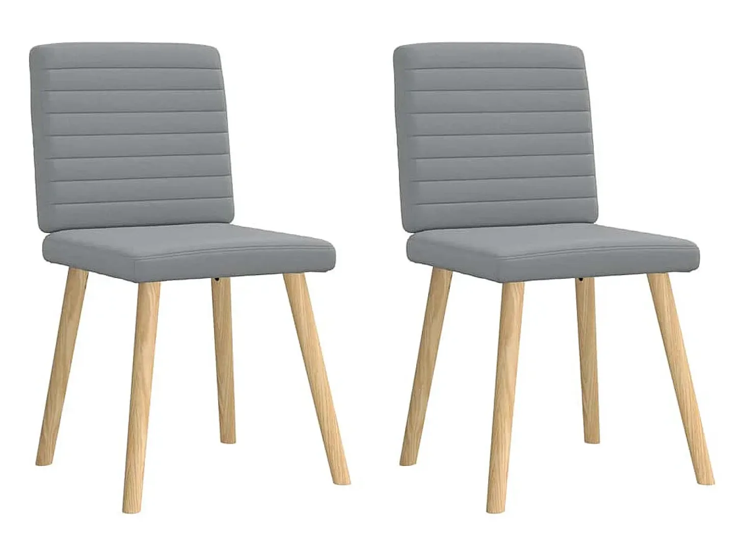 Sillas de comedor giratorias 2 unidades tela gris claro