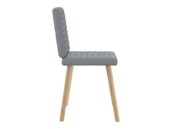 Sillas de comedor giratorias 2 unidades tela gris claro