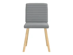 Sillas de comedor giratorias 2 unidades tela gris claro