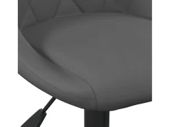 Sillas de comedor giratorias 4 unidades terciopelo gris oscuro