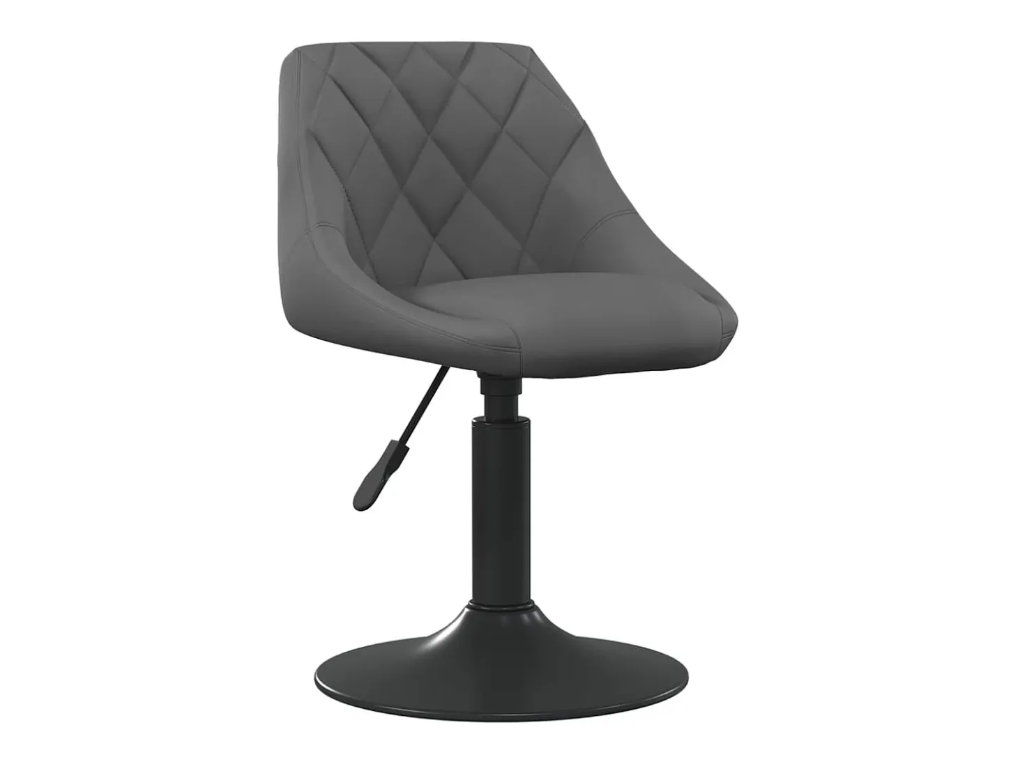 Sillas de comedor giratorias 4 unidades terciopelo gris oscuro