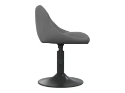 Sillas de comedor giratorias 4 unidades terciopelo gris oscuro