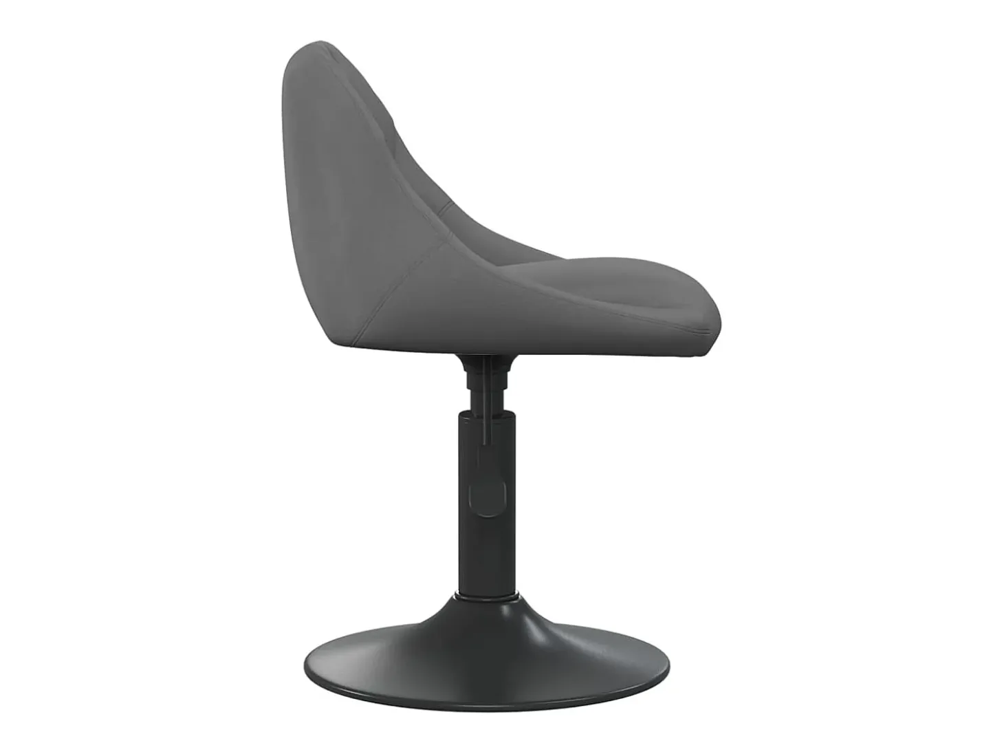 Sillas de comedor giratorias 4 unidades terciopelo gris oscuro