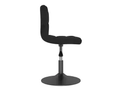 Sillas de comedor giratorias 6 unidades terciopelo negro