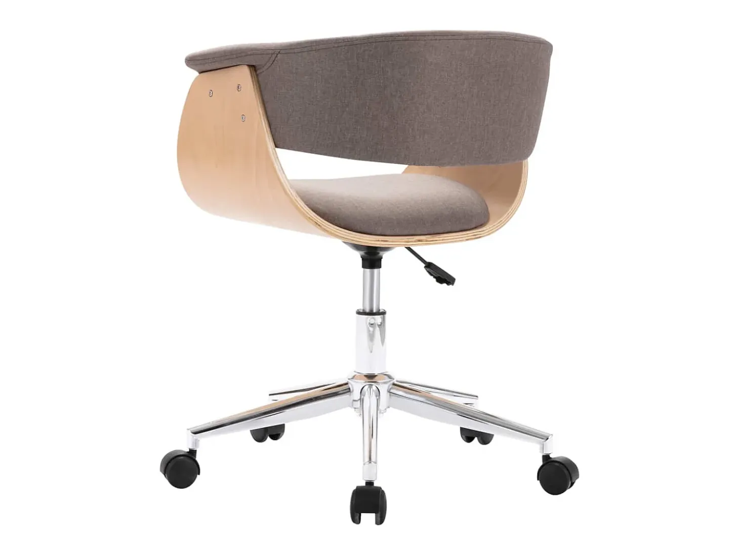 Sillas de comedor giratorias 2 unidades tela gris taupe
