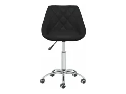 Sillas de comedor giratorias 2 unidades cuero sintético negro