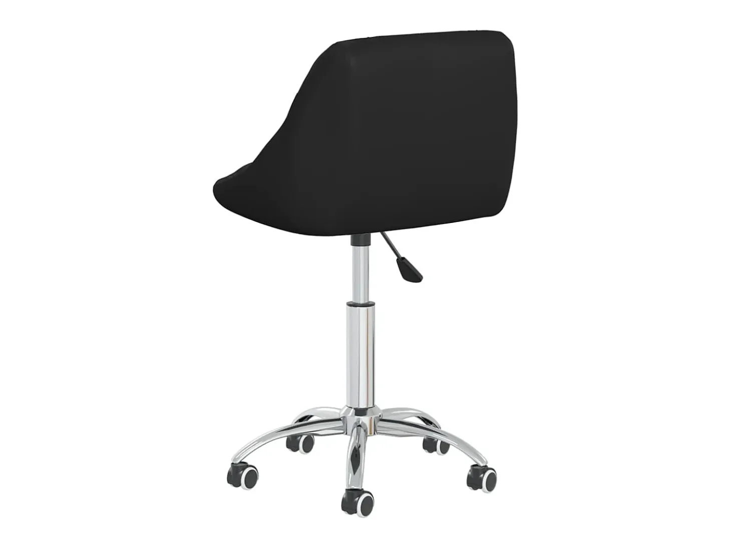 Sillas de comedor giratorias 2 unidades cuero sintético negro